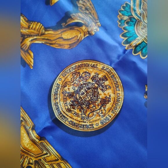 Vintage Scarf Parures De Vent Car Ornaments Gold - Picture 10 of 16